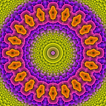 拼花花型