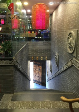 唐语砖雕走廊实景