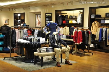 休閑男裝專賣店服裝陳列