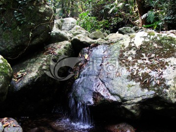 山泉 溪水 山谷 奇石