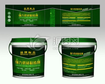 強(qiáng)力瓷磚粘結(jié)劑（綠色展開圖）