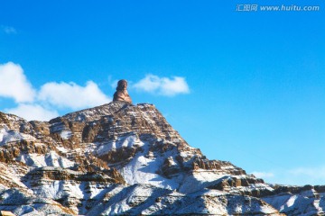 甘德尔山雪景