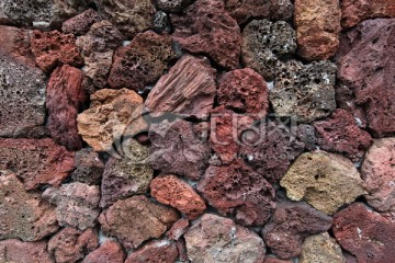 火山石墙