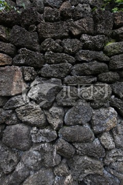 火山石墙