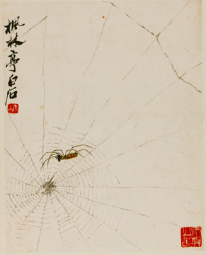 齊白石 蜘蛛