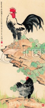 徐悲鴻 雞圖
