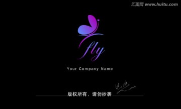 蝴蝶logo 女性用品logo