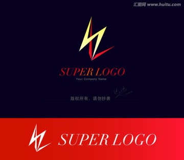 闪电logo 字母logo