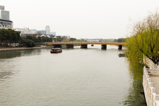 大运河 游船 苏州