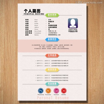 個人簡歷模板