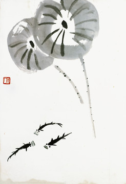 齊白石 魚(yú)蝦高清作品