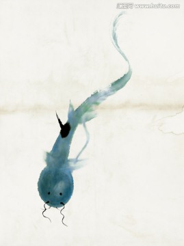 齊白石 青蛙高清國(guó)畫(huà)