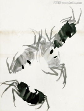 齊白石 魚蝦冊(cè)頁高清