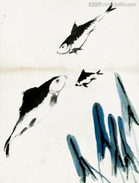 齊白石 魚蝦冊(cè)頁(yè)高清