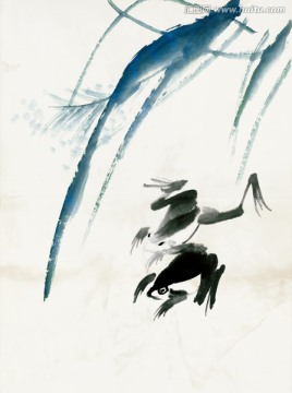 齊白石 魚蝦冊(cè)頁(yè)高清
