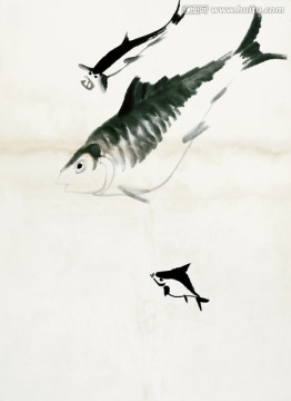 齊白石 魚蝦冊頁高清