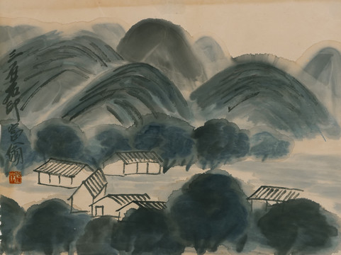 齊白石 山水水墨高清作品