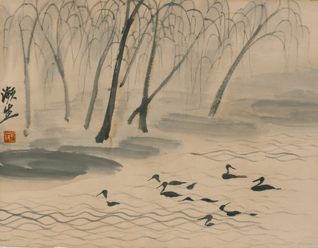 齊白石 山水水墨高清作品