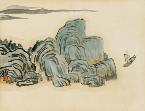 齊白石借山圖冊(cè)高清圖