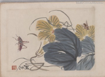 齊白石草蟲原始掃描