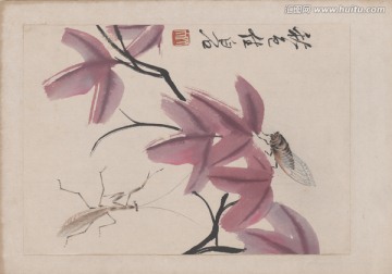 齊白石草蟲原始掃描