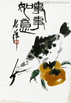 齊白石魚蝦高清作品