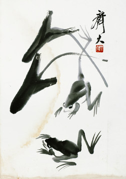 齊白石 魚蝦高清作品