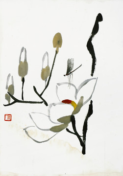 齊白石 花蟲水墨高清作品