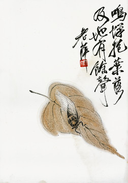 齊白石 秋禪高清作品