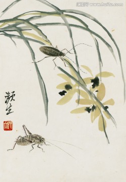 齊白石拍照冊頁20開