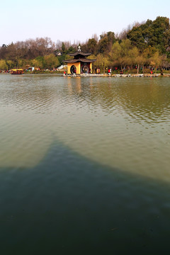 钓鱼台 远景 扬州 瘦西湖