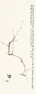 于非庵 花卉四條