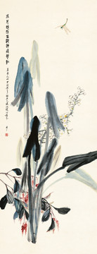 于非庵 花卉四條