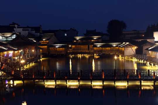 乌镇西栅夜景