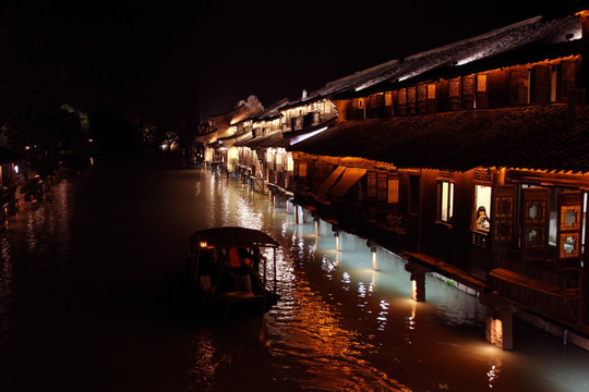 乌镇西栅夜景