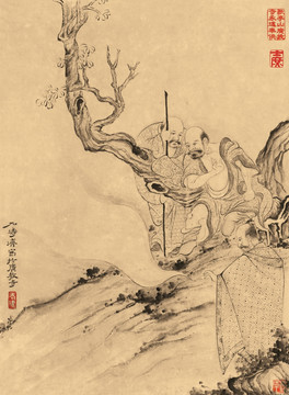 石濤 羅漢冊