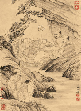 石濤 羅漢冊