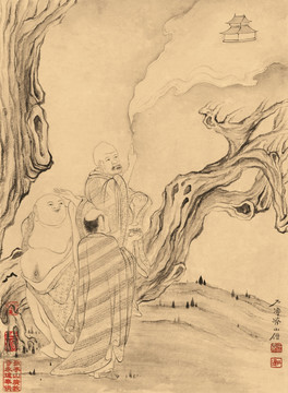 石濤 羅漢冊