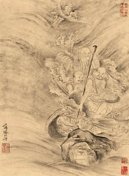 石濤 羅漢冊