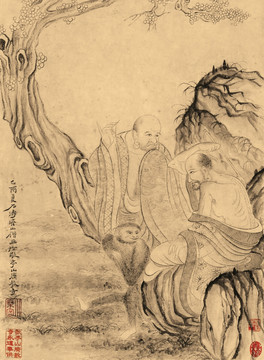 石濤 百開羅漢冊(cè)