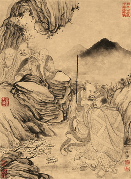 石濤 百開羅漢冊(cè)