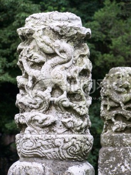 石雕栏杆柱头