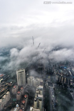 厦门国际中心鸟瞰厦门