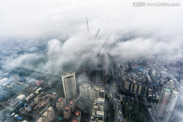 厦门国际中心鸟瞰厦门