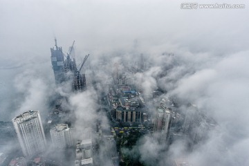 厦门国际中心鸟瞰厦门