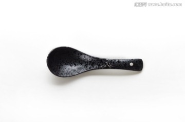 黑色陶瓷勺子