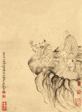 石濤 百開(kāi)羅漢冊(cè)
