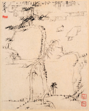 八大山人 山水画