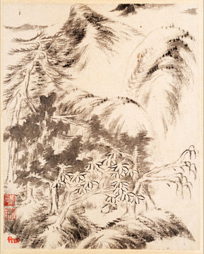 八大山人 山水画