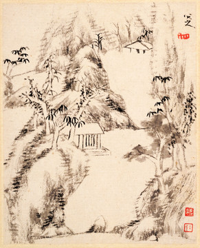 八大山人 山水畫(huà)